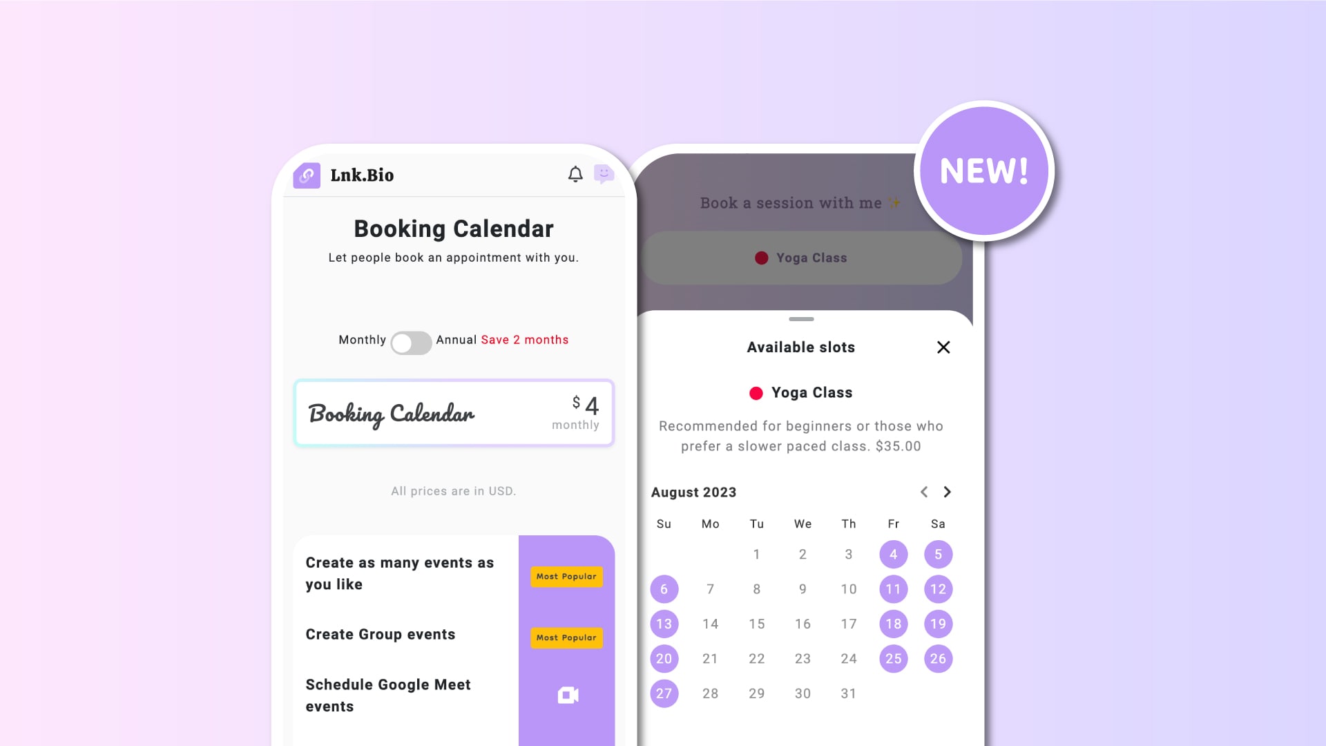 Booking Calendar